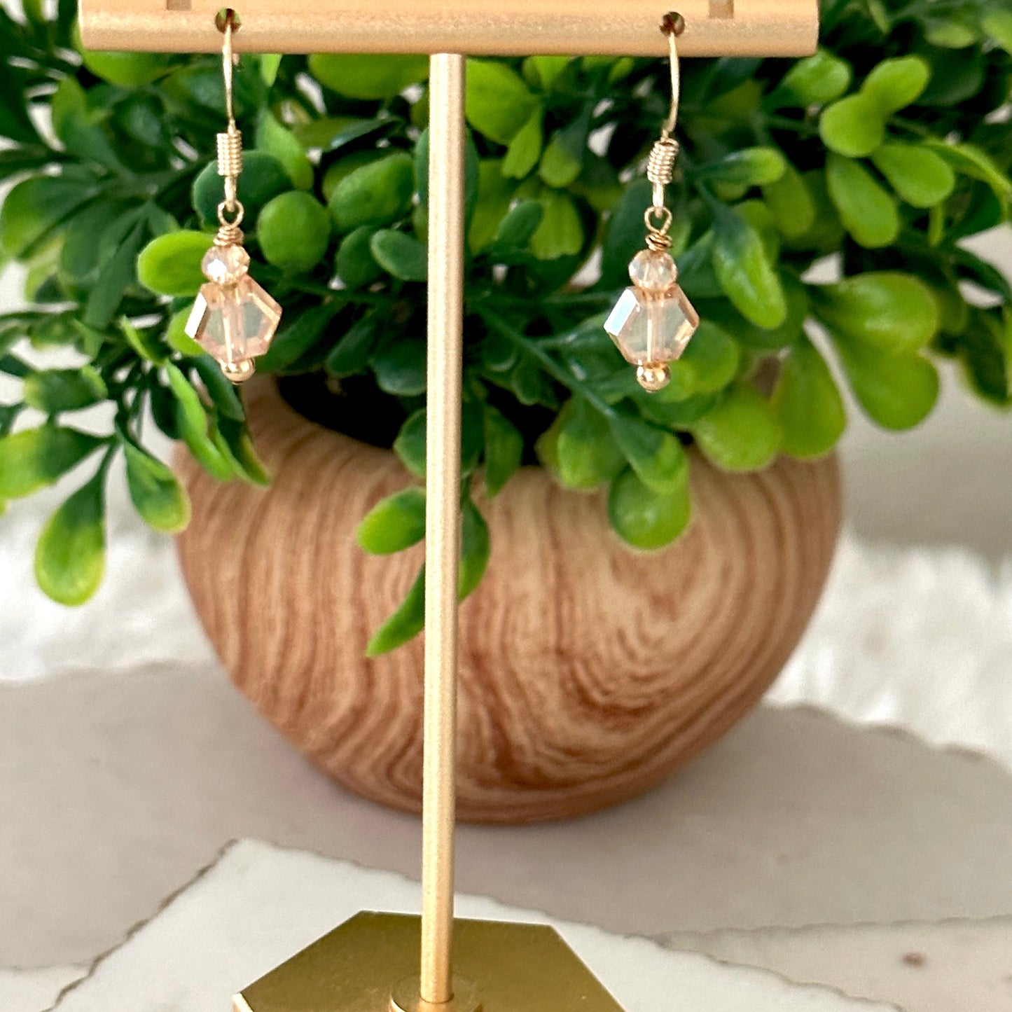 Pamina Honeycomb Glass Bead Earrings